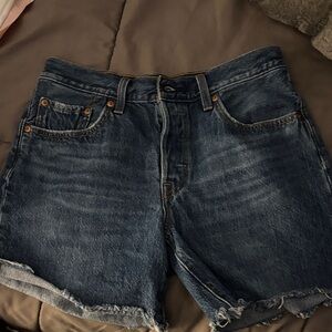 Levi's Dark Blue Denim Shorts